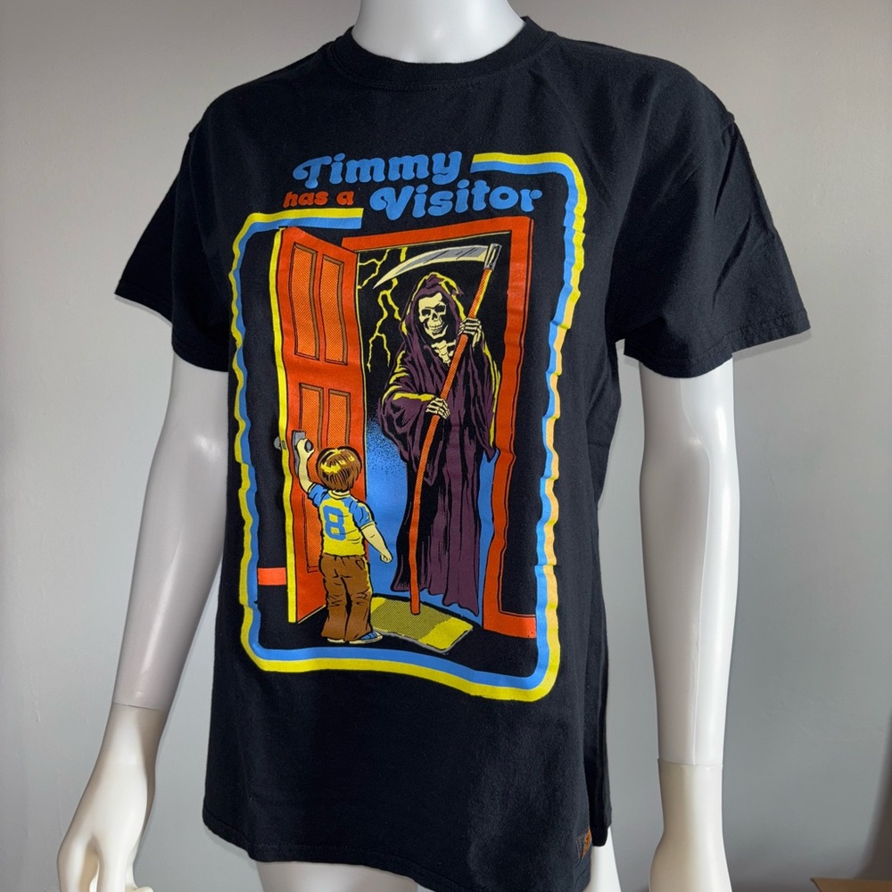 Timmy has a Visitor Steven Rhodes Short Sleeve Tee